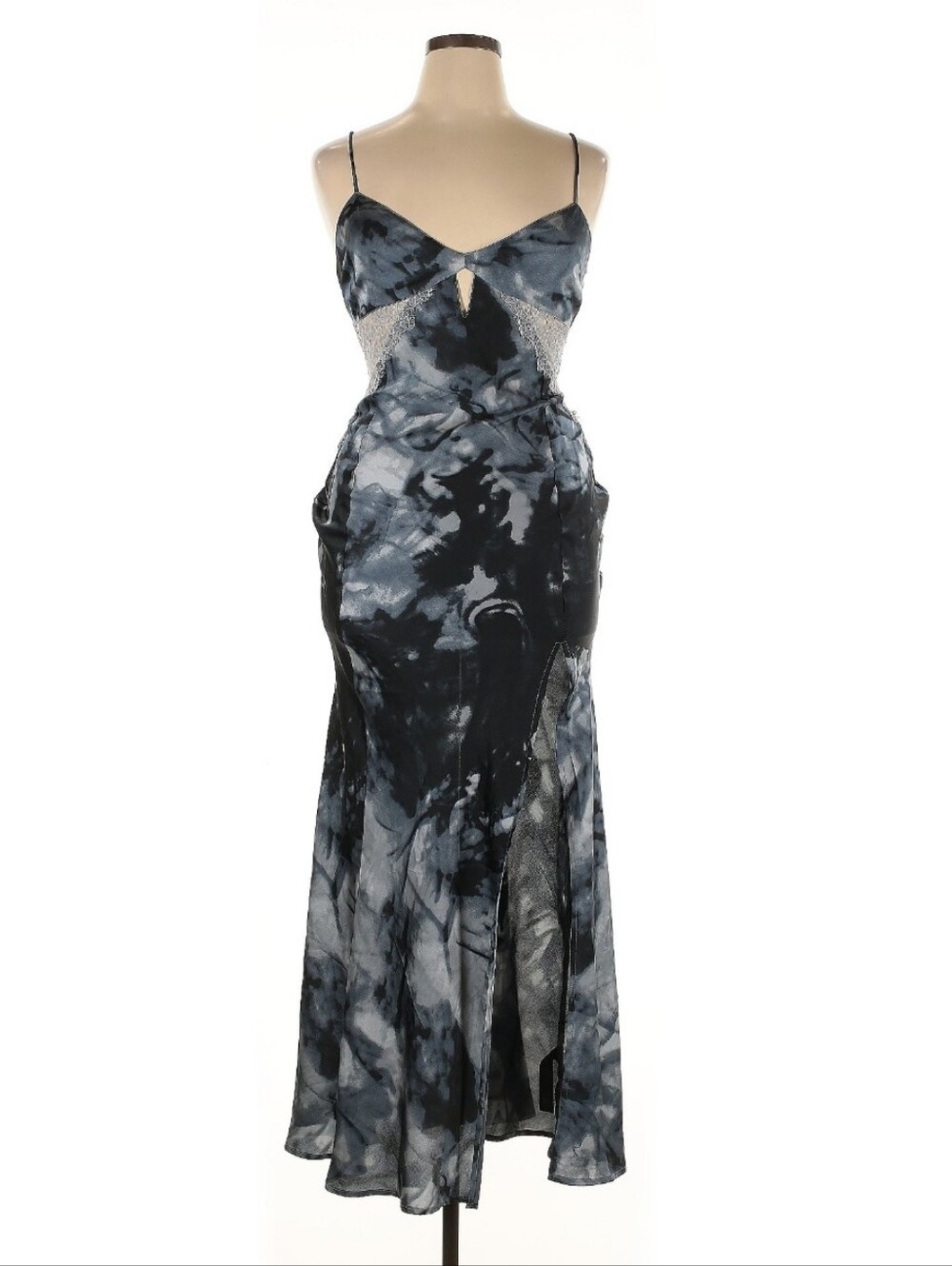 Asos satin feel lace Grey dress size 12